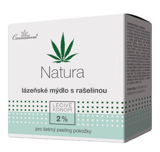 Cannaderm Natura lázeňské mýdlo s rašelinou 80g