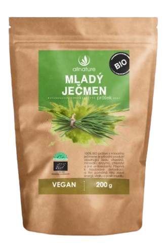 Allnature Mladý ječmen prášek BIO 200g