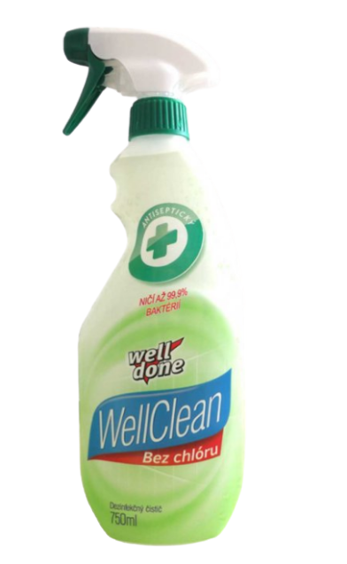 Univerzální dezinfekční čistič bez chlóru s rozprašovačem 750ml