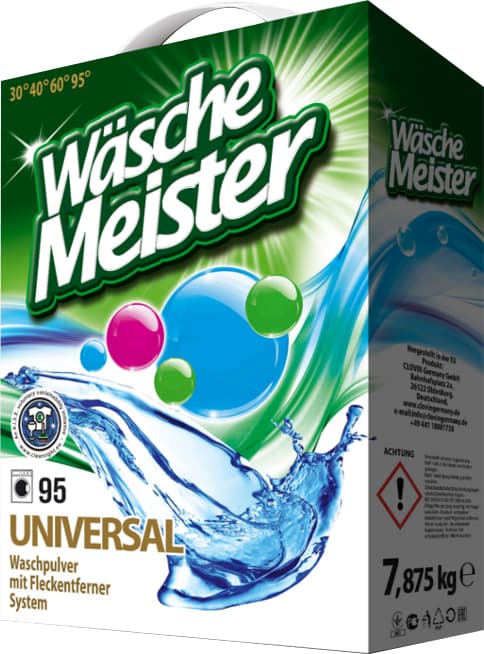 WascheMeister Prací prášek Universal Box (95 dávek) 7,875kg