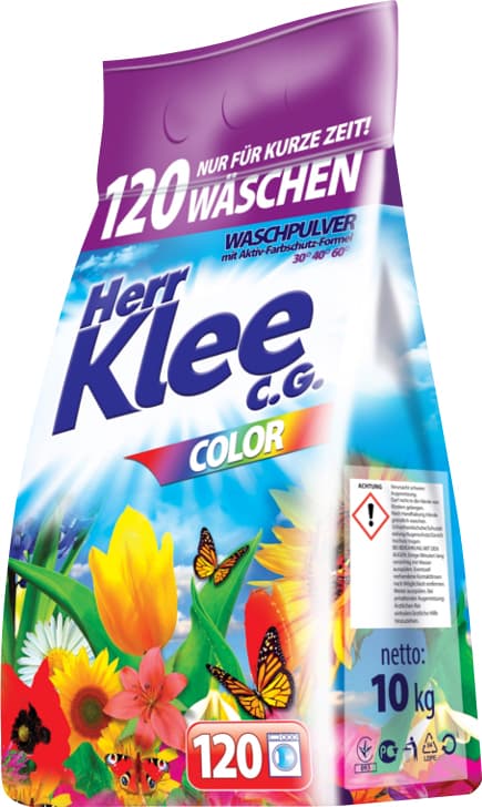 Herr Klee Prací prášek Color (120 dávek) 10kg