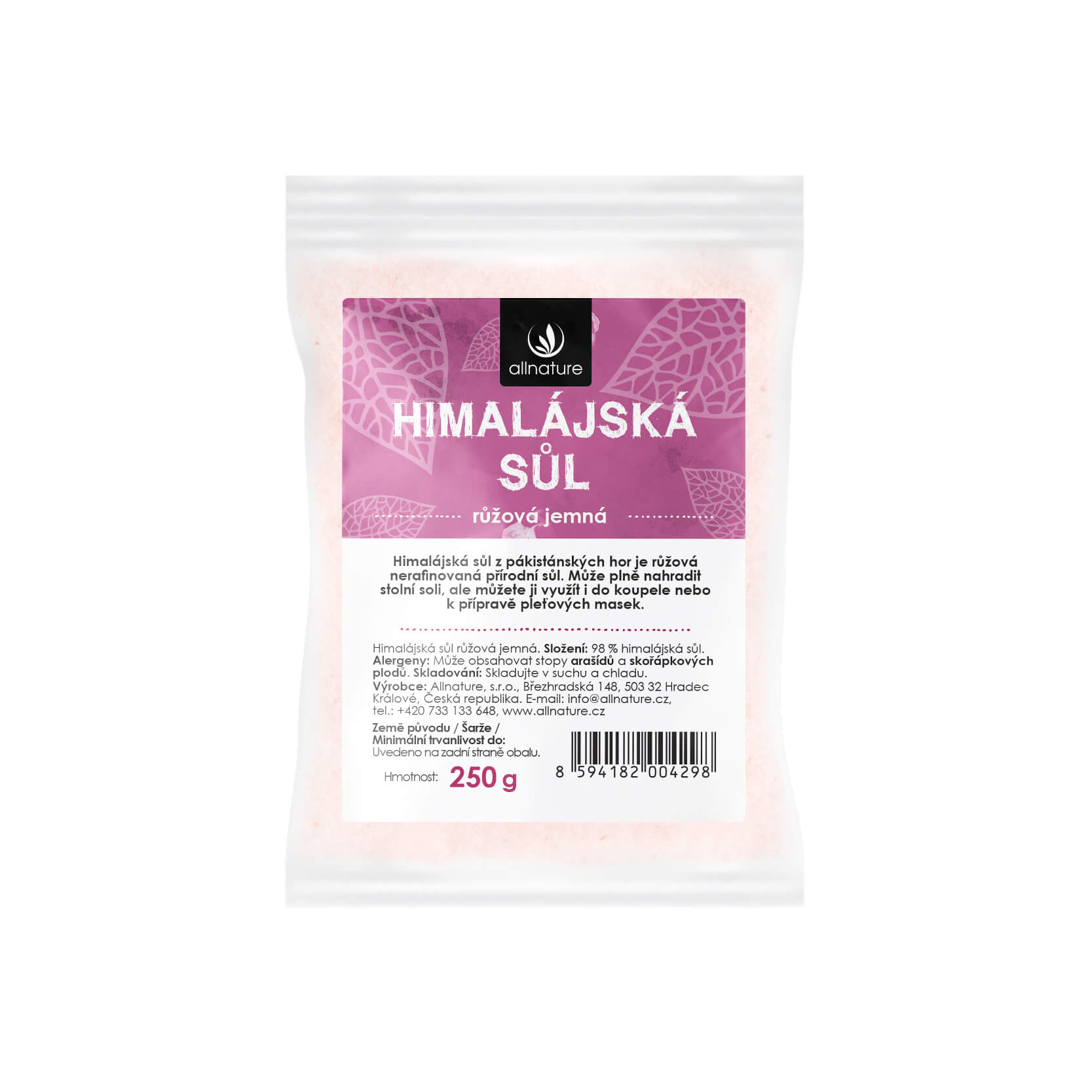 Allnature Himalájská sůl 250g