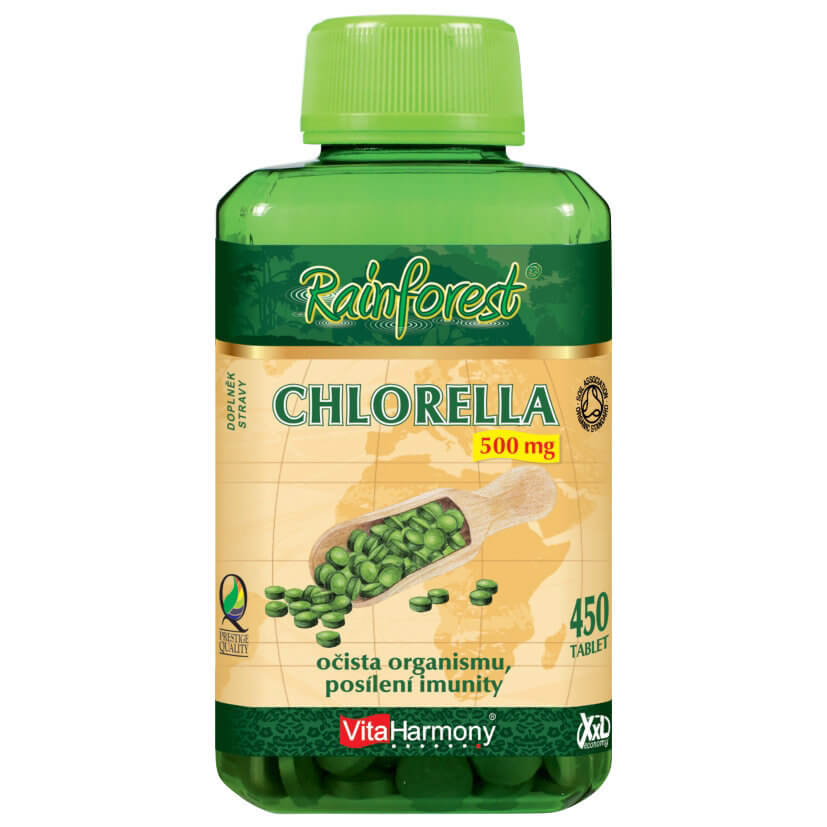 VitaHarmony Chlorella XXL economy 500mg, 450 tbl