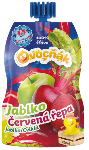 OVOCŇÁK MOŠT JABLKO-ČERVENÁ ŘEPA 200ML