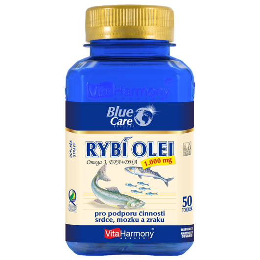 VitaHarmony Rybí olej Omega 3, 50 tablet