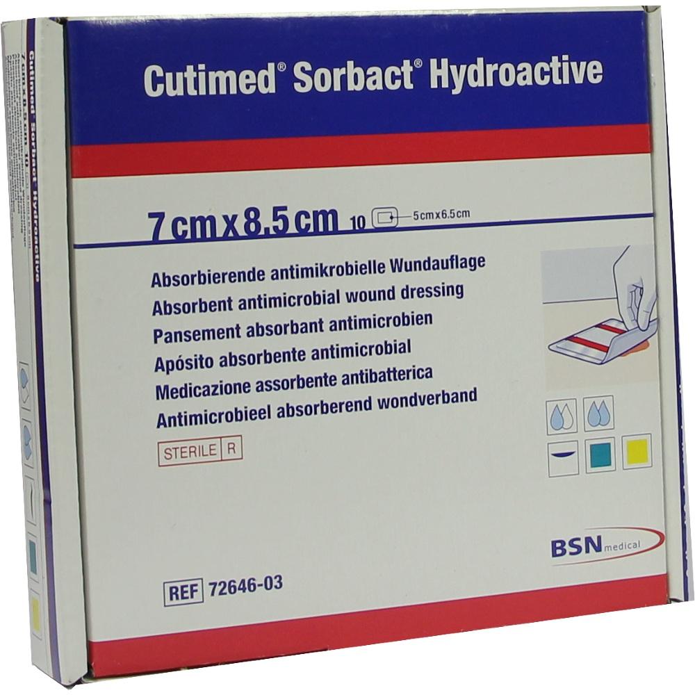 Cutimed Sorbact hydroaktivní 7cm x 8,5cm 10ks