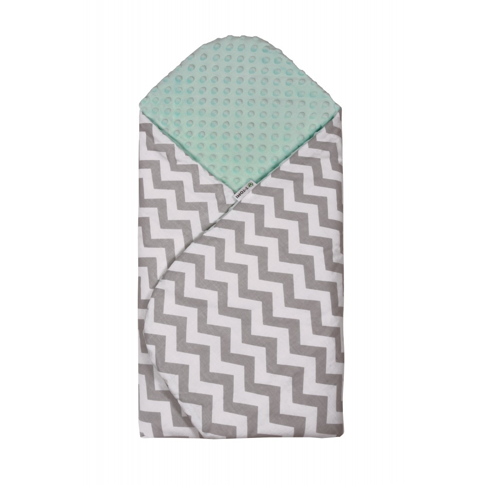 T-tomi Rychlozavinovačka Minky grey / zig-zag