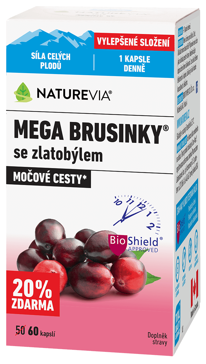 NatureVia Mega brusinky 50+10cps