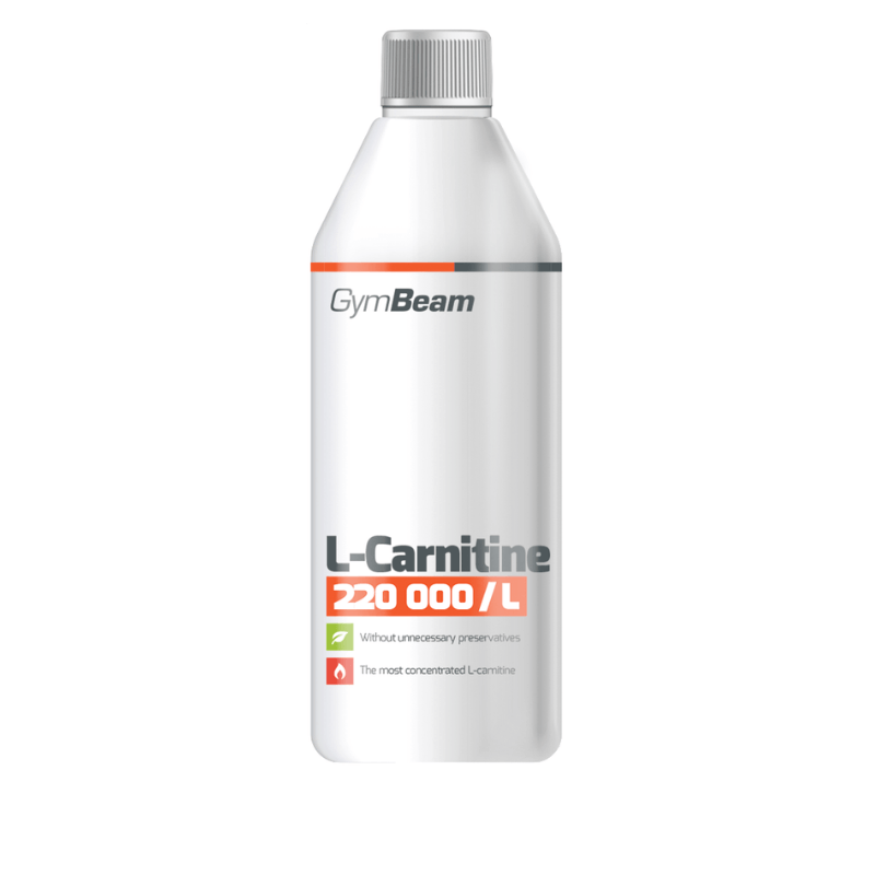 GymBeam Spalovač tuků L-Karnitin pomeranč 500ml