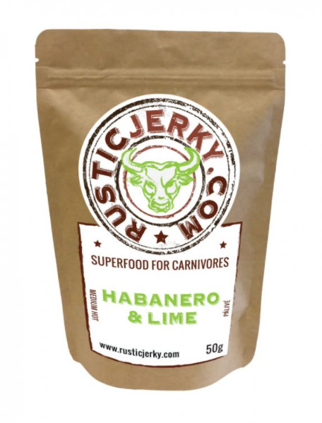 Rustic Jerky Sušené hovězí maso příchuť Habanero - Lime 50g
