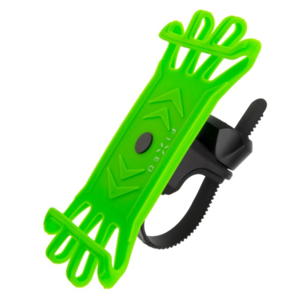 Fixed Silikonový držák mobilního telefonu na kolo Bikee - Limetkový