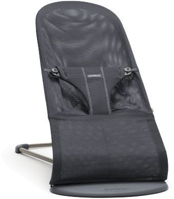 BabyBjörn Lehátko Bliss Anthracite Mesh šedé