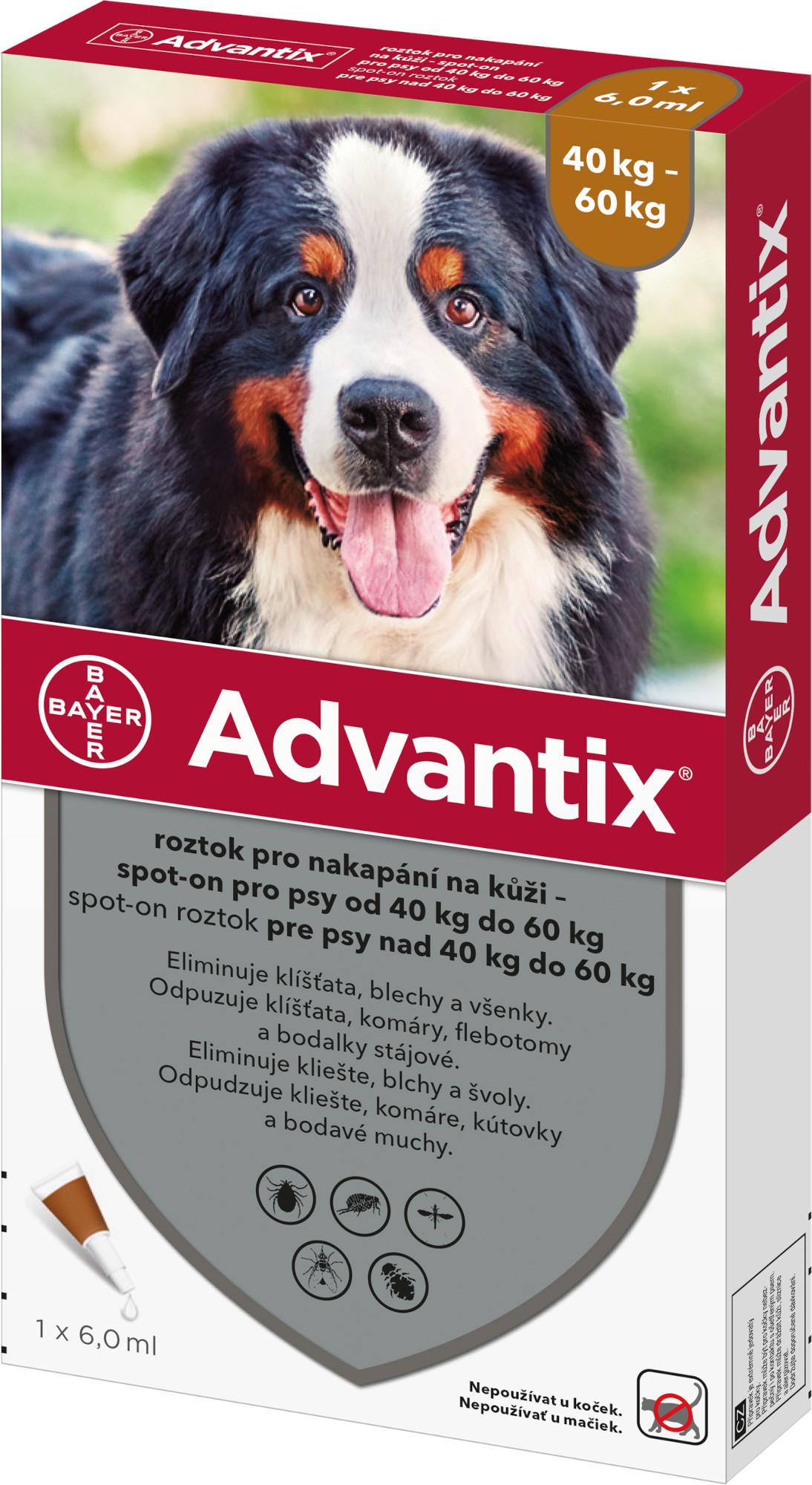 Advantix pro psy 40-60kg spot-on 6ml