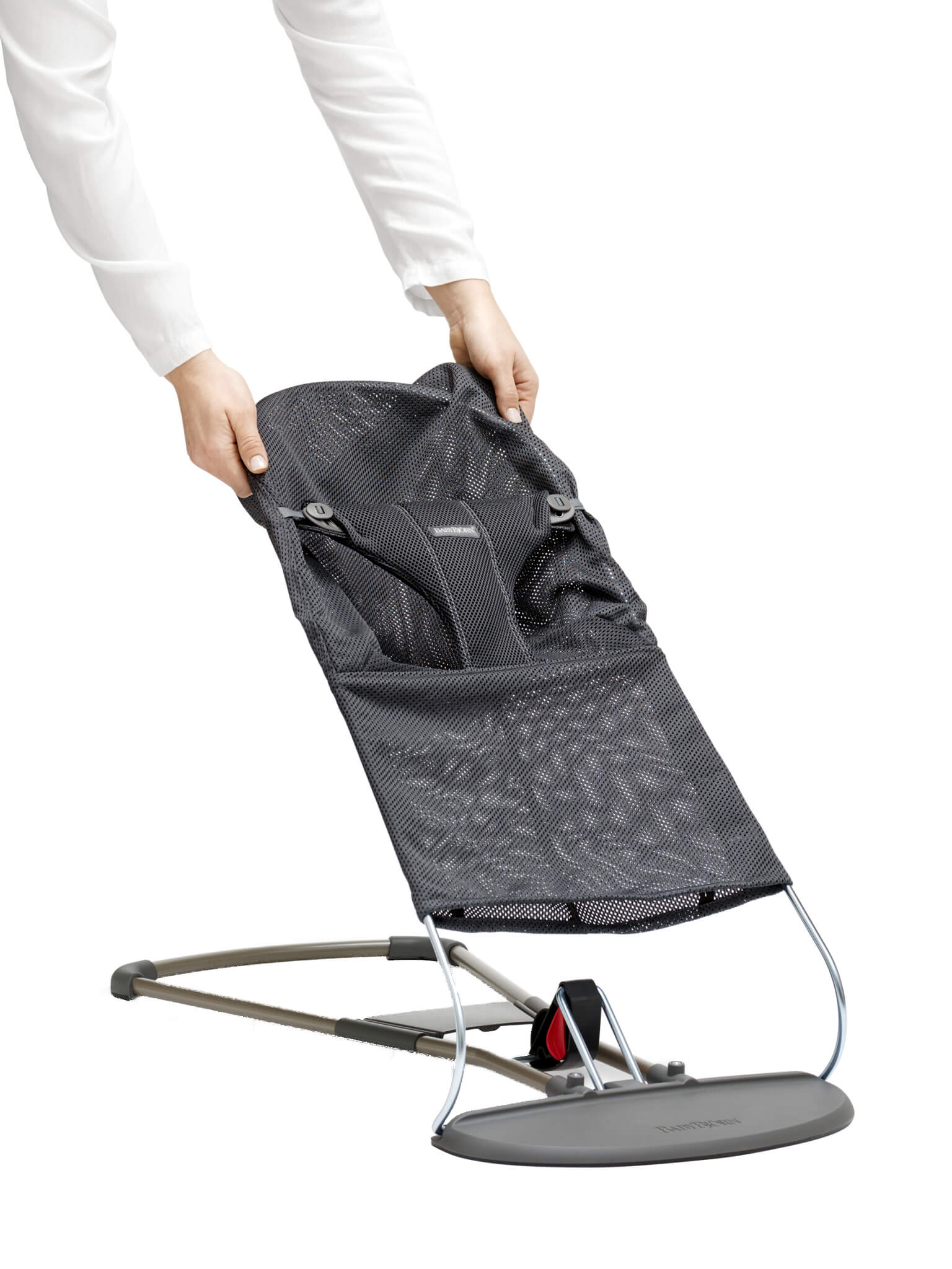 BabyBjörn potah na lehátko Balance Bliss Anthracite Mesh šedý