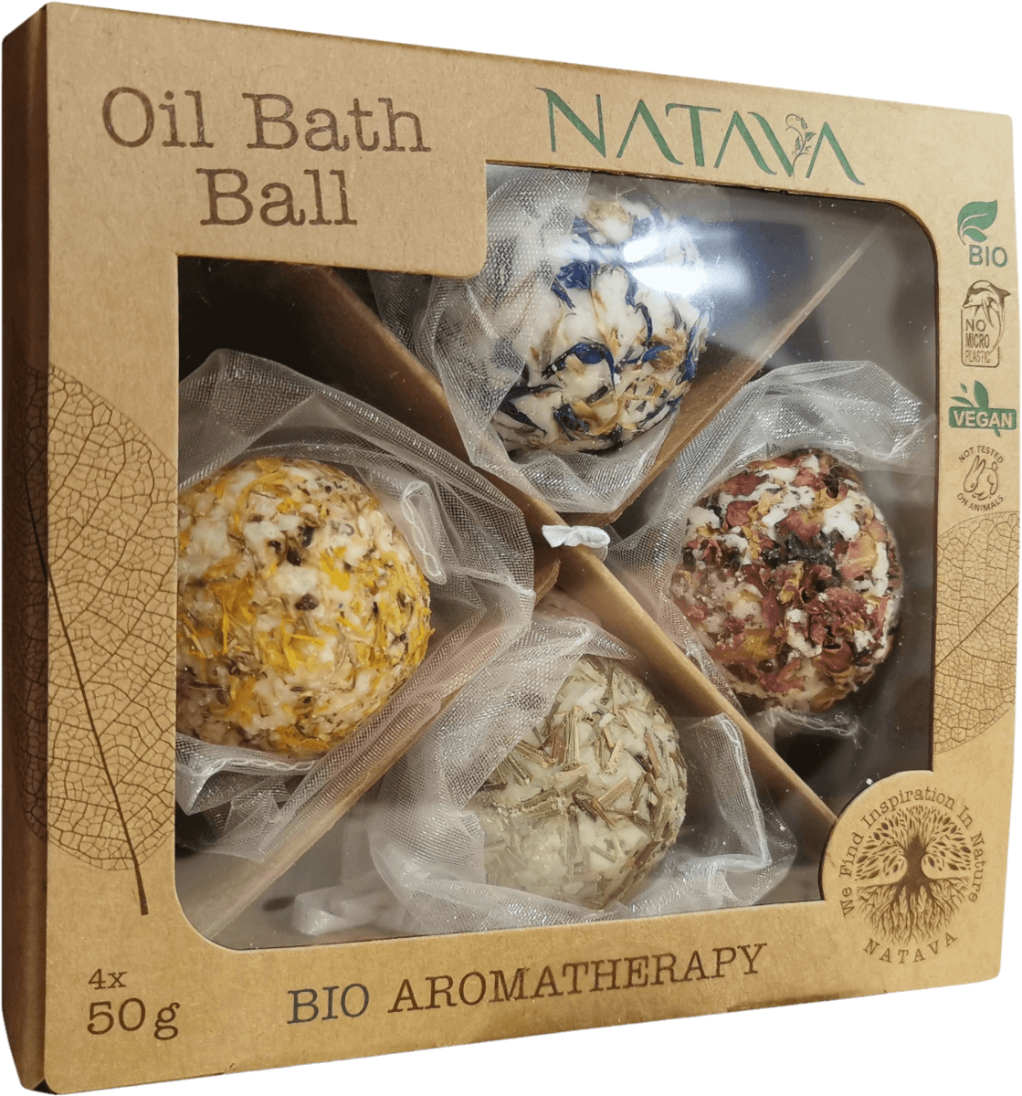 NATAVA Oil Bath Ball Lemon Grass SrovnejLeky.cz