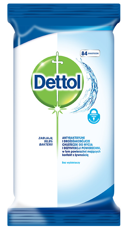 DETTOL Antibakteriální ubrousky na povrchy 84ks