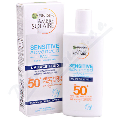 Garnier Ambre Solaire Sensitive Advanced Face SPF50+ krém na obličej 40ml
