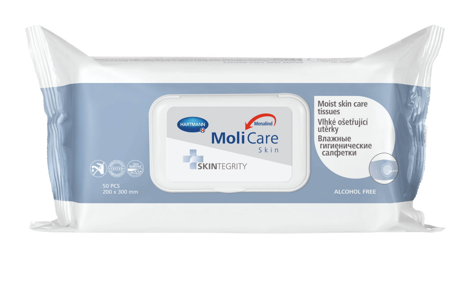 MoliCare Skin Vlhké ošetřující utěrky 50ks