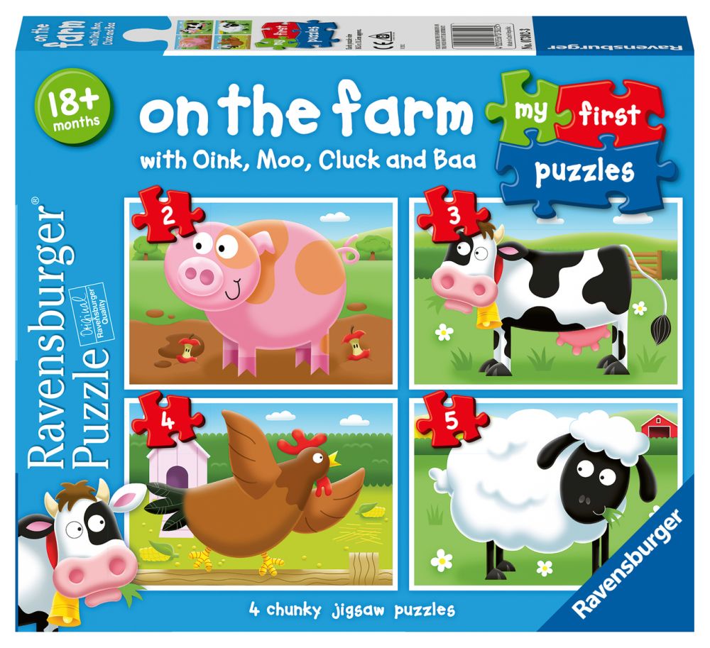 Ravensburger Moje první puzzle Na farmě 4ks