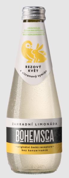 Bohemsca Zahradní limonáda Bezový květ & Citronový tymián 330ml