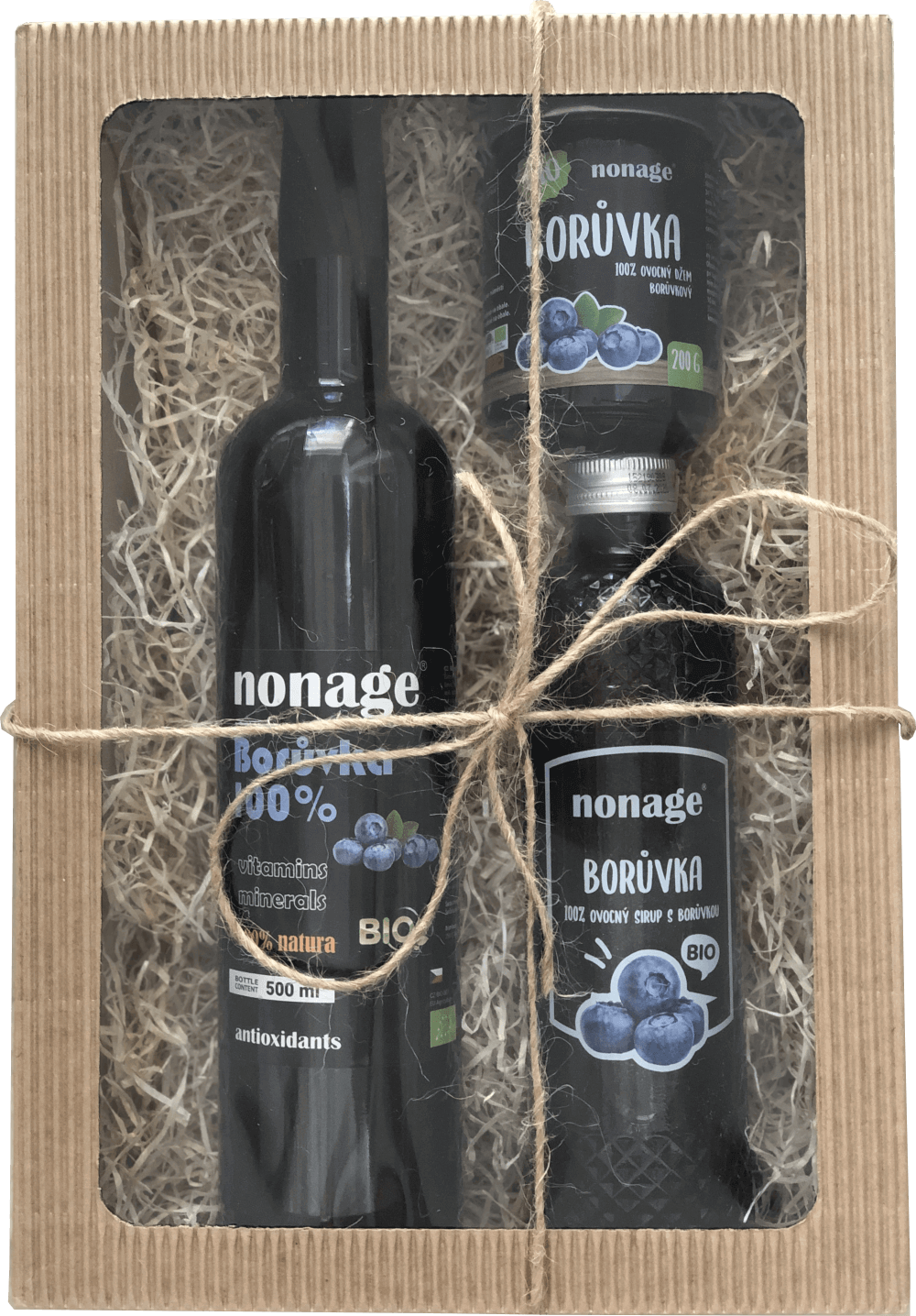 Dárkový set nonage Borůvka BIO